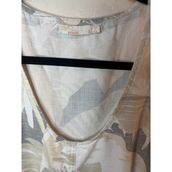 PrAna Women's McKenzie Neutral Tie Front Tank Top Bone Paloma Size S (2-8) - Picture 5 of 6